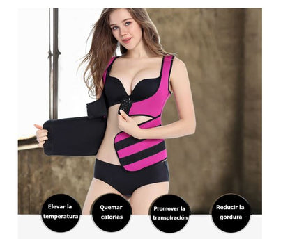Faja Corset Reductor Ajustable de Compresión para Mujer