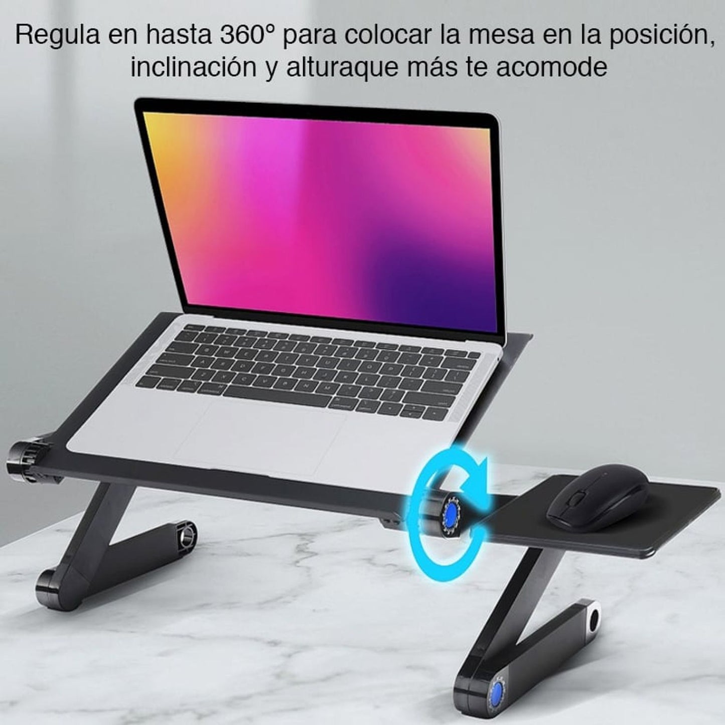 Mesa Plegable Portátil Para Notebook 2 Ventiladores
